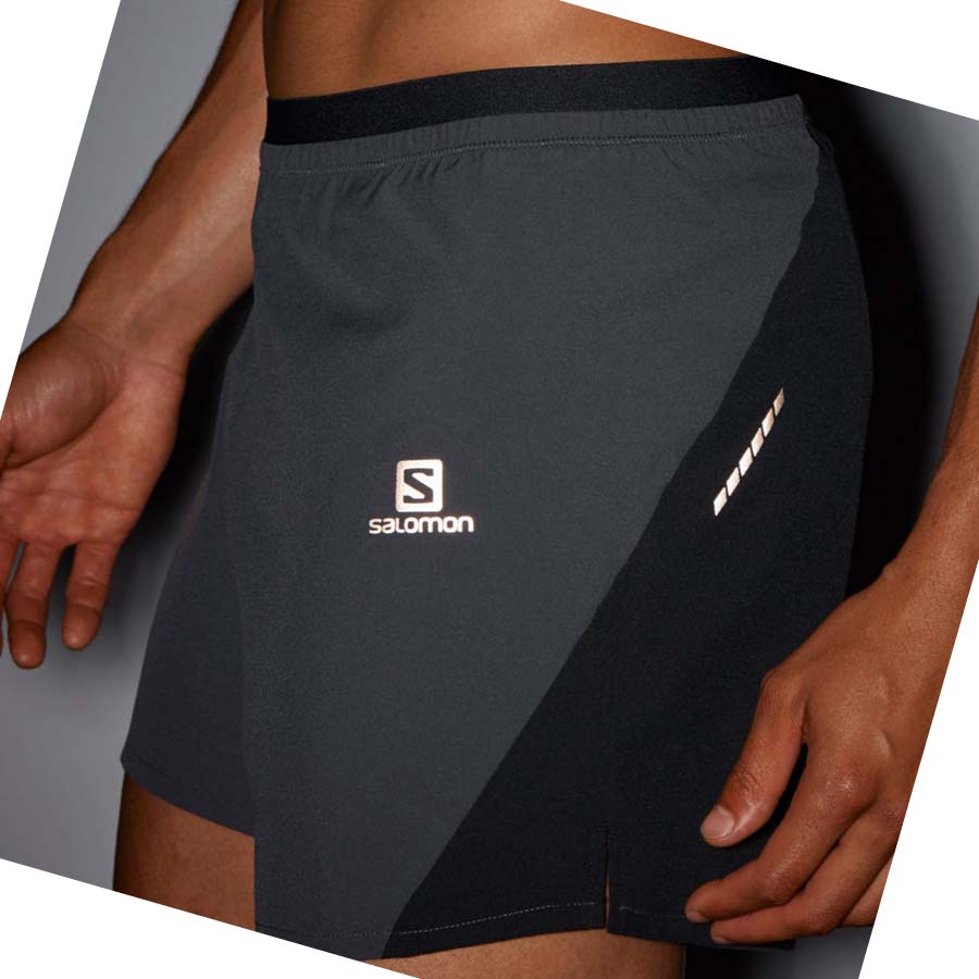 Bermudas Salomon CROSS 5'' Hombre Grises | MX 3166LIS